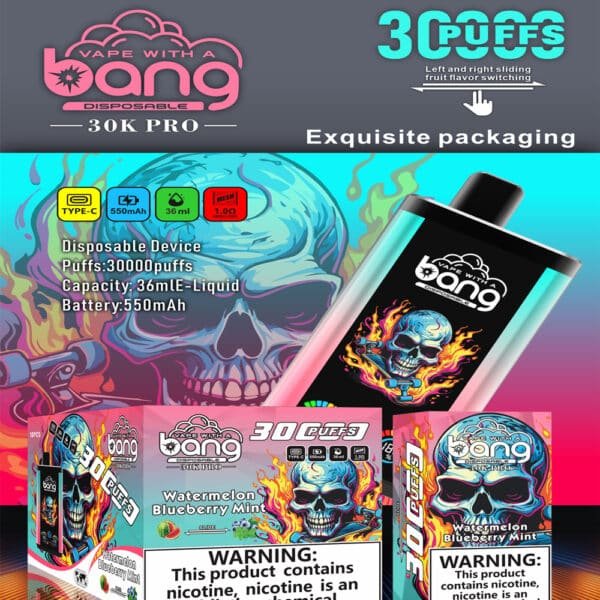 BANG PRO 30000 Puffs｜超大容量雙口味電子煙｜台灣批發